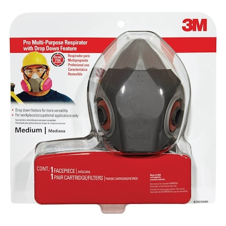 Scotch 3M P95 Multi-Purpose Respirator Black M 1 pk 62023H1-DC